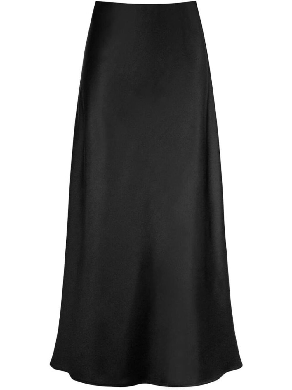 Elegant Women's High Waisted Satin Maxi Skirt | A-Line, Leopard Print, Fall